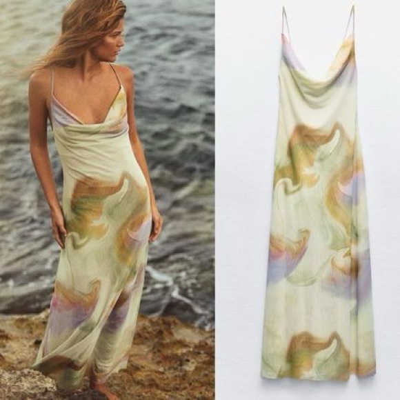 Zara Dresses & Skirts - Printed tulle dress